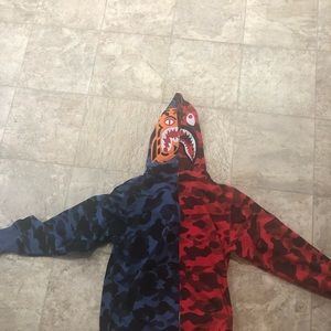 NWT Bape X Tiger Full Zip Up Hoodie Size XL Authentic Made In Japan